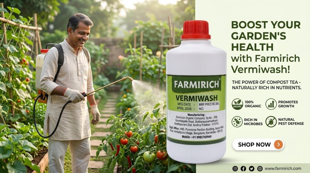 COMPOST TEA - VERMIWASH FOR PLANTS, CROPS AND GARDEN