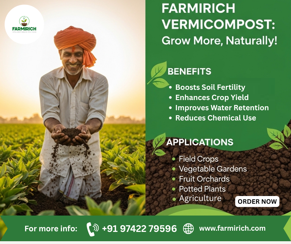 VERMICOMPOST FERTILIZER FOR SOLI, PLANTS GROWTH, FERTILITY AND IMMUNE SYSTEMS.