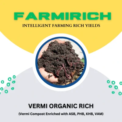 vermi organic rich vermi compost in india enhance microbial activity and nutrient availability.for plants and crops